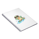 Carnet Conception de plage d'été de tortue chibi mignonne (Côté Droit)
