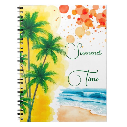 Carnet conception de plage “Été” (Devant)