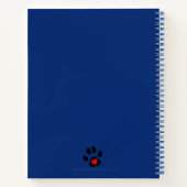 Carnet Conception de poches à motifs de pattes vétérinair (Dos)