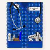 Carnet Conception de poches à motifs de pattes vétérinair (Devant)