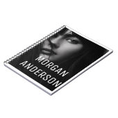 Carnet Conception de portrait noir et blanc Morgan Anders (Côté gauche)