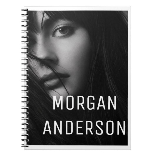 Carnet Conception de portrait noir et blanc Morgan Anders (Devant)