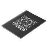 Carnet Conception de potion drôle de sorcière d'Halloween (Côté gauche)