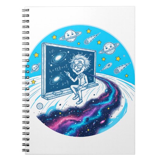 Carnet Conception de professeur cosmique d'inclusion (Devant)