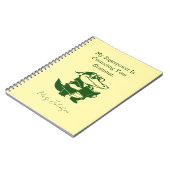 Carnet Conception de professeur d'anglais drôle de superp (Côté gauche)