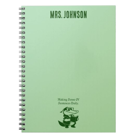 Carnet Conception de professeur d'anglais pour comprendre (Devant)