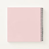 Carnet Conception de promo code QR rose poudré féminin (Dos)