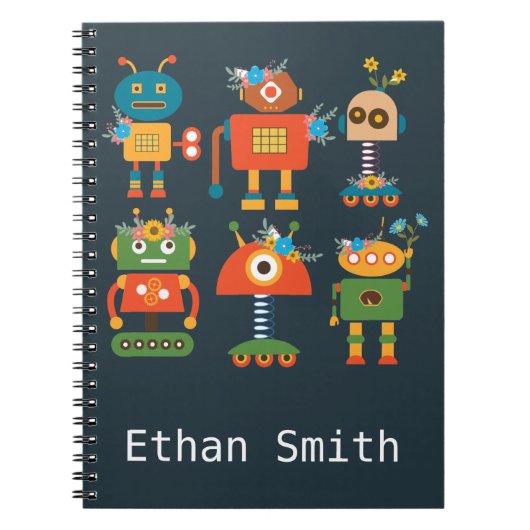 Carnet Conception de robot mignon pour enfants (Devant)