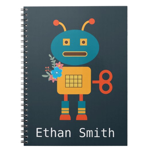 Carnet Conception de robot mignon pour enfants (Devant)