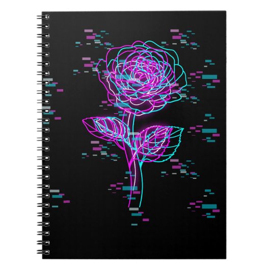 Carnet Conception de rose de pépin de néon (Devant)