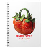Carnet Conception de sac à main fraise - Été hyper-réalis (Devant)