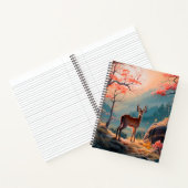 Carnet Conception de scène forestière avec cerfs automnal (Intérieur)