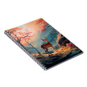 Carnet Conception de scène forestière enchantée de cerfs (Côté Droit)