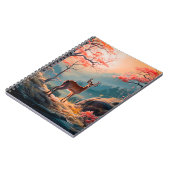 Carnet Conception de scène forestière enchantée de cerfs (Côté gauche)