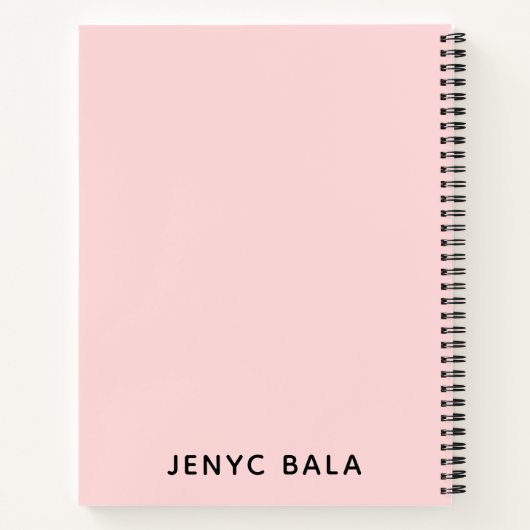 Carnet Conception de script Rose Pâle Dream Plan Do (Dos)