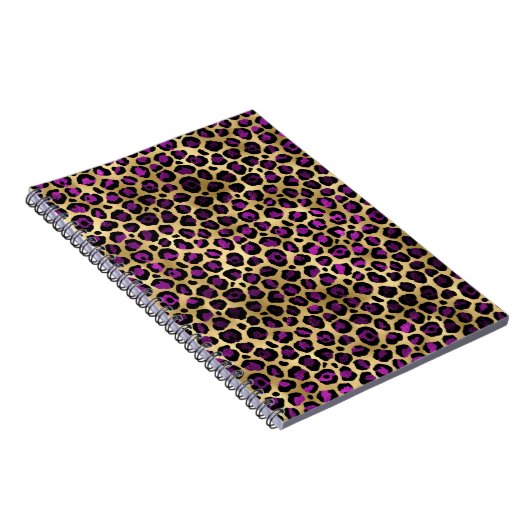 Carnet Conception de série Leopard violet et or 4 (Côté Droit)