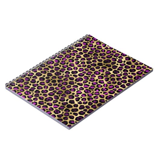 Carnet Conception de série Leopard violet et or 4 (Côté gauche)