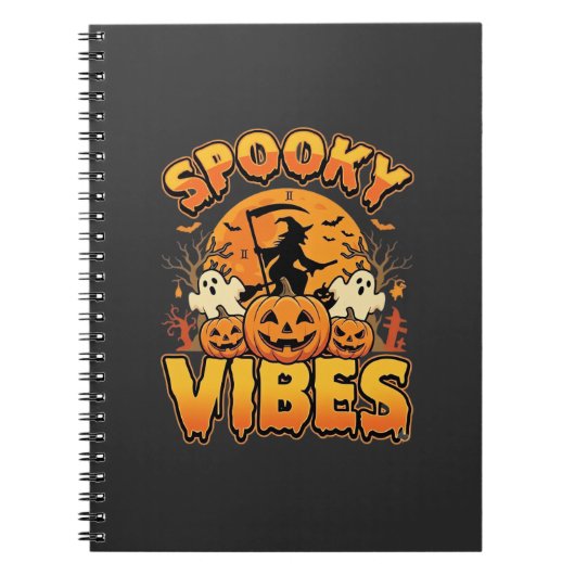 Carnet Conception de sorcière de citrouille d'Halloween V (Devant)