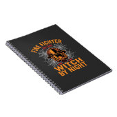 Carnet Conception de sorcière de Halloween de pompier (Côté Droit)