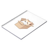 Carnet Conception de sticker Kawaii Chat Mignon dans une (Côté gauche)