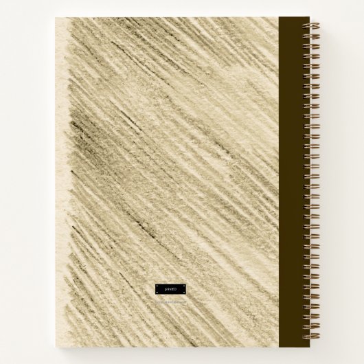 CARNET CONCEPTION DE STROKES PENCIL (Dos)