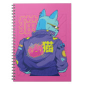 Carnet Conception de style cyberpunk pour chat (Devant)