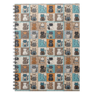 Carnet Conception de surface composée de chats