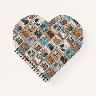 Carnet Conception de surface composée de chats