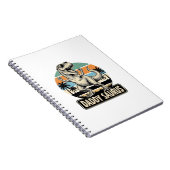 Carnet Conception de t-shirt de dinosaure rétro Papa Saur (Côté Droit)