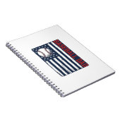 Carnet Conception de T-shirt de drapeau de papa de baseba (Côté Droit)