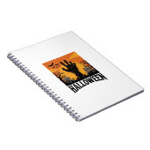 Carnet Conception de T-shirt de main de zombie de cimetiè (Côté Droit)
