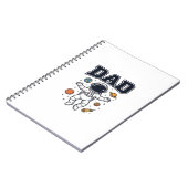 Carnet Conception de T-shirt Vector Space Astronaute Papa (Côté gauche)