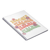 Carnet Conception de texte de style rétro de l'enseignant (Côté Droit)