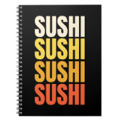 Carnet Conception de texte de Sushi (Devant)