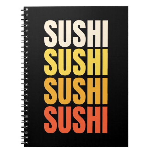 Carnet Conception de texte de Sushi (Devant)