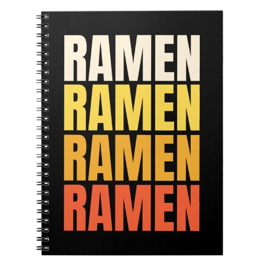 Carnet Conception de texte Ramen (Devant)
