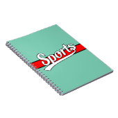 Carnet Conception de texte : SPORTS blanc + votre propre (Côté Droit)