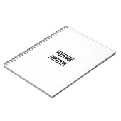 Carnet Conception de titre médical futur texte minimal (Côté gauche)