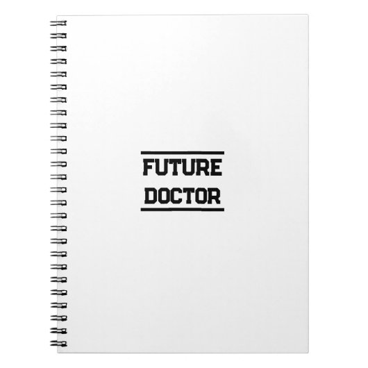 Carnet Conception de titre médical futur texte minimal (Devant)