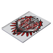 Carnet Conception de totem tribal Haida Loup (Côté gauche)