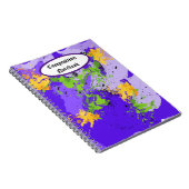Carnet Conception de tourbillon vibrant d'art fluide de v (Côté Droit)