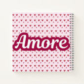 Carnet Conception de typographie Amore – Cadeau de la Sai (Dos)
