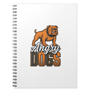 Carnet Conception de typographie Bulldog vintage Angry Do
