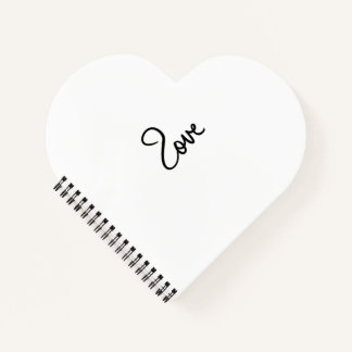 Carnet Conception de typographie de mot "amour" minimalis