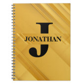 Carnet Conception de typographie de nom de lettre initial (Devant)