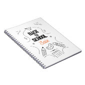 Carnet Conception de typographie de rentrée scolaire (Côté Droit)