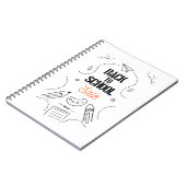 Carnet Conception de typographie de rentrée scolaire (Côté gauche)
