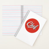 Carnet Conception de typographie de script de chef minima (À l'intérieur)