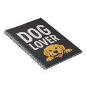 Carnet Conception de typographie d'illustration de chien (Côté Droit)