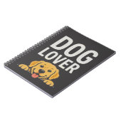 Carnet Conception de typographie d'illustration de chien (Côté gauche)